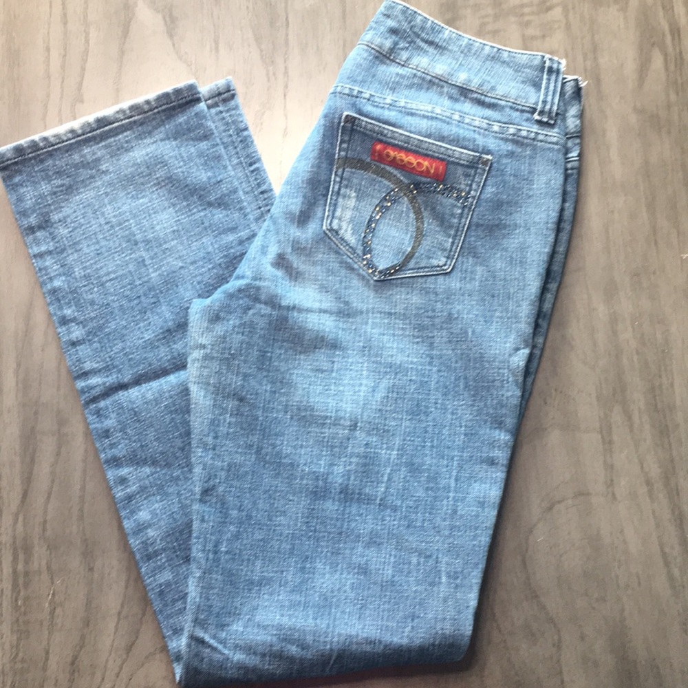 Sasson Straight Leg Hustle Jeans Size 6 Like New